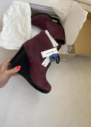 Lacoste новые кожаные ботинки оригинал