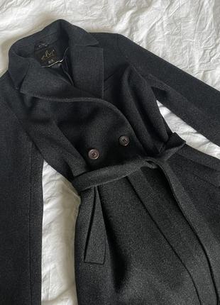 Пальто темно-сіре