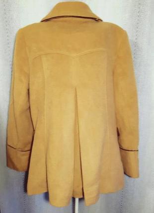 Женское демисезонное двубортное пальто, куртка, жакет, пиджак тренч осенний, весенний, деми.7 фото