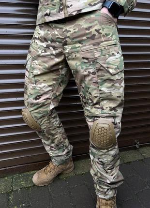 Брюки тактические tactical series g4 мультикам с наколицами