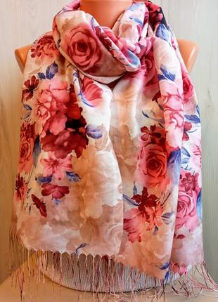 Батистовий шарф палантин, весна - літо, турецького виробництва, є різні варіанти1 фото