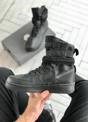 Чоловічі кросівки nike air force sf black 40-41-42-43-444 фото