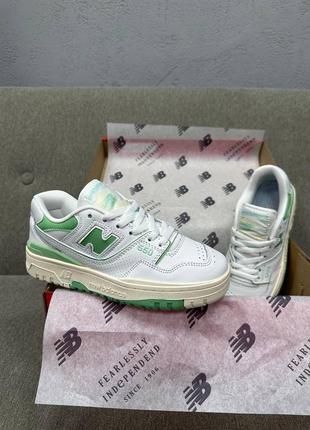 Жіночі кросівки new balance 550 white green new3 фото