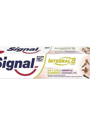 Signal integral 8 зубная паста для чувствительных зубов масло гвоздикаи антибактериальная без парабенов