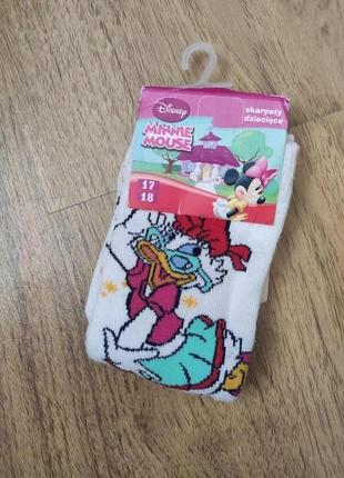 Дитячі шкарпетки для дівчинки р.27-30 поночка  міні маус disney