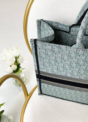 Стильна шоппер сумка текстиль christian dior5 фото