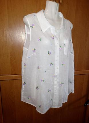 Блуза воздушная тоненькая коттон3 фото