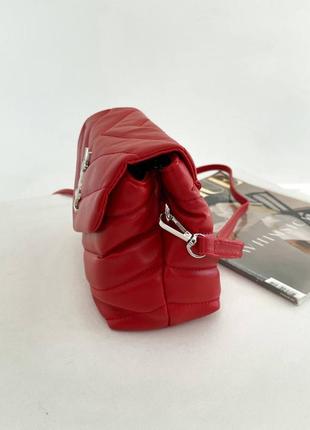 Яркая сумка женска красная7 фото