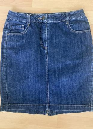 Темно синяя джинсовая юбка top secret, польша 🇵🇱1 фото