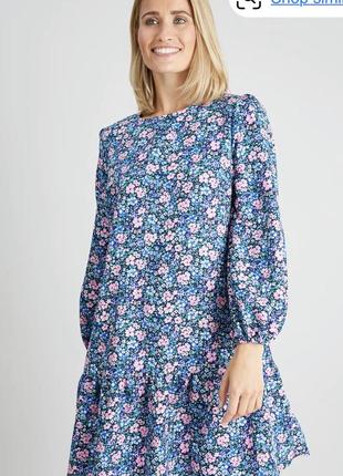 Платье tu zara h&m в цветочный принт xs-s