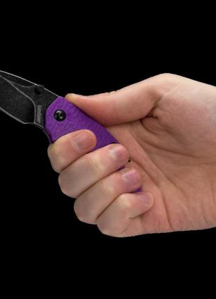 Кишеньковий ніж складаний з кліпсою kershaw shuffle violet 8700purbw