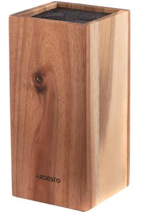 Бі6 підставка для ножів ardesto black mars, 23 см, дерев'яна, підставки під ножі