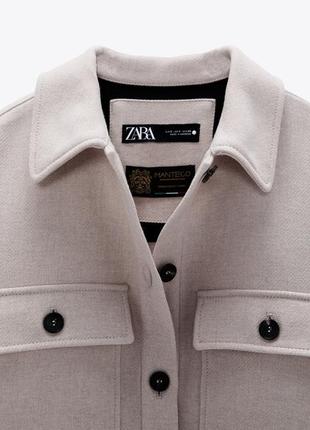 Пальто рубашка zara4 фото