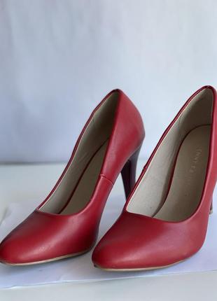 Кожаные красные туфли jenny fairy