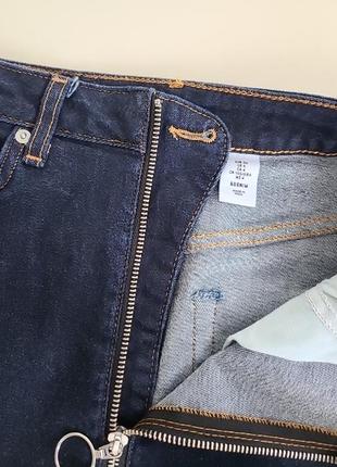 Узкая юбка карандаш джинсовая3 фото
