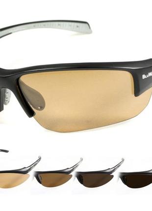 Фотохромные очки с поляризацией bluwater samson-3 polarized + photochromic (brown), коричневые1 фото