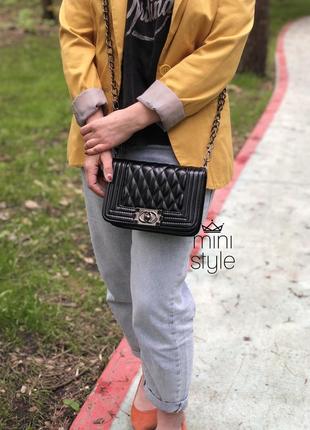 Сумка клатч crossbody сумочка трендова з довгою і короткою ручкою ланцюжком2 фото