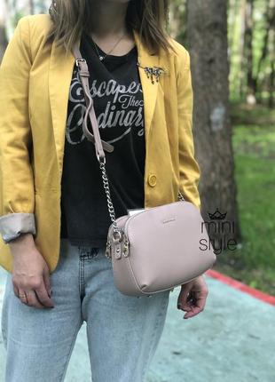 Сумка на длинной ручке cross-body сумочка трендовая и стильная кроссбоди david jones6 фото