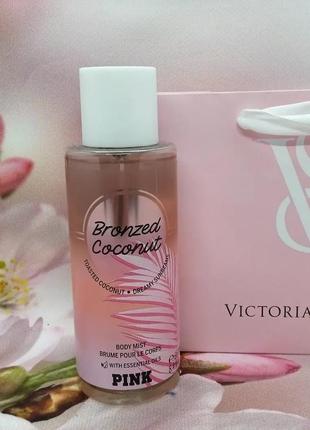 Парфумований міст для тіла та волосся bronzed coconut  із колекції pink victoria's secret.1 фото