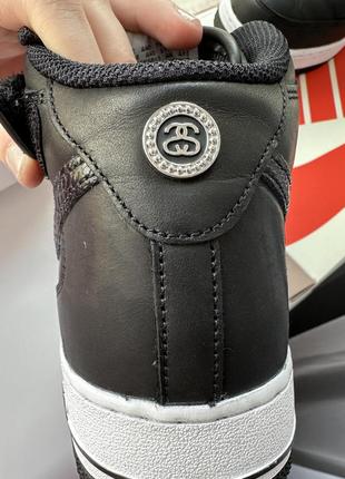 Мужские кроссовки nike Inch x Swoosh air force 1 07 mid sp black3 фото
