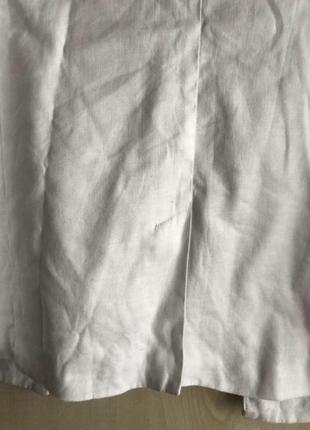 Пиджак белый льняной7 фото