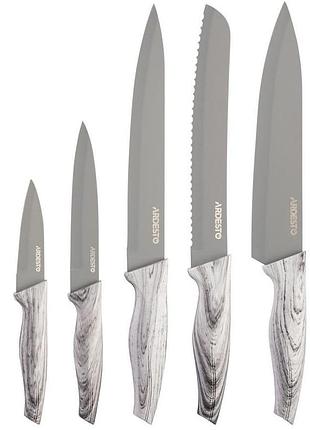Набір кухонних ножів 5 предметів gemini, неіржавка сталь, ardesto &mdash; набори ножів
