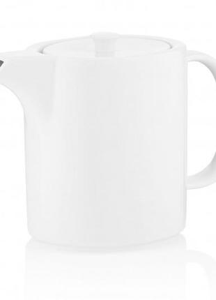 Заварочный чайник фарфор ardesto, 800 мл - чайники фарфоровые - заварочные чайники белые