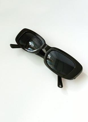 Чорні окуляри в стилі ретро y2k у2к панк гранж вінтаж