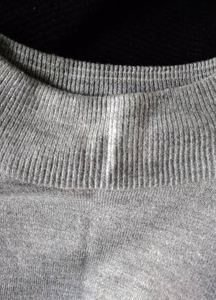 Р 12 / 46-48 серый джемпер кофта с надписью делюсь любовью трикотаж акрилик bhs8 фото