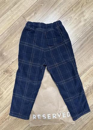 Утеплені вельветові штани брюки джинси утепленные вельветовые штаны zara 4-5 1103 фото