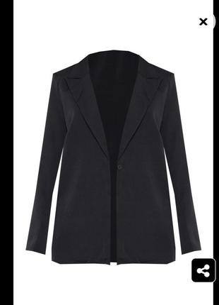 Пиджак стильный черного цвета5 фото