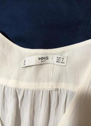 Mango шикарна віскоза блуза з баскою6 фото