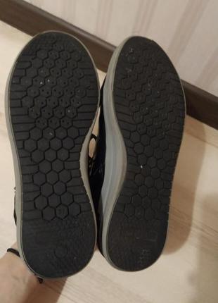 Кожаные высокие кроссовки сникерсы geox 37р.24см5 фото