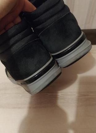 Кожаные высокие кроссовки сникерсы geox 37р.24см2 фото