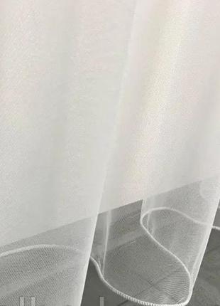 Тюль из фатина для спальни кухни 300х270, турецкий фатиновый тюль для комнаты