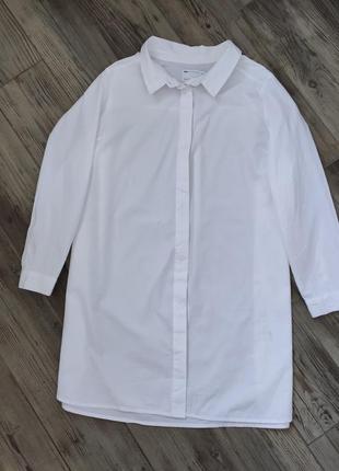 Удлинённая белая рубашка asos4 фото