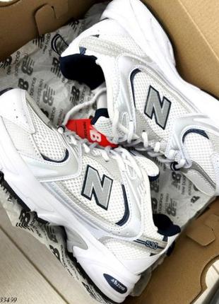 Женские белые кроссовки new balance в фирменной коробке5 фото