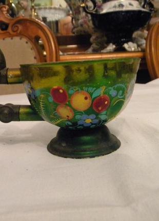 Набор жостово ссср чайник турка молочник сахарница роспись №305