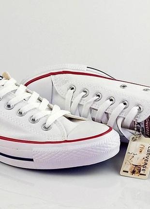 Білі кеди converse all star4 фото