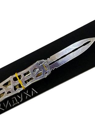 Нож игрушечный деревянный сувенир-декор выкидуха скелетон chrom, sk-chrom