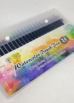 Фломастери акварельні water color brush 24шт + 1шт, na-21369-2