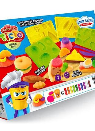 Тесто для детской лепки danko toys "master do. шеф-повар. трактория", tmd-17-04u