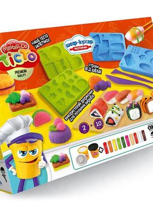 Тесто для детской лепки danko toys "master do. шеф-повар. ресторан", tmd-17-02u