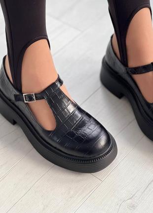 Туфли женские в стиле мери джейн на низком ходу woman's heel