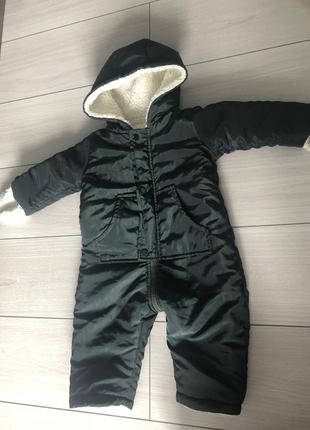 Комбинезон зимний на овчине 9-12 мес.