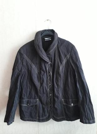Весенняя лёгкая брендовая хлопковая куртка ветровка жатка gerry weber размер 50- 52