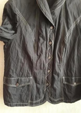 Весенняя лёгкая брендовая хлопковая куртка ветровка жатка gerry weber размер 50- 523 фото