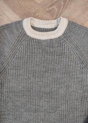 Серый свитер реглан, шерсть3 фото