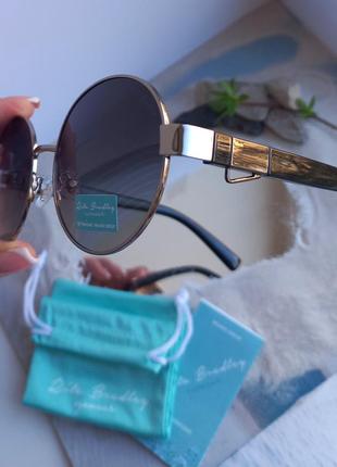 Сонячні поляризовані жіночі окуляри бренду rita bradley італія круглі3 фото