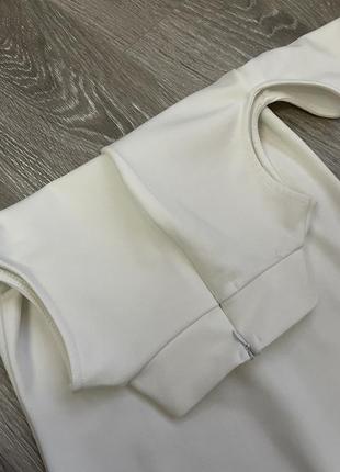 Молочна стильна сукня 2